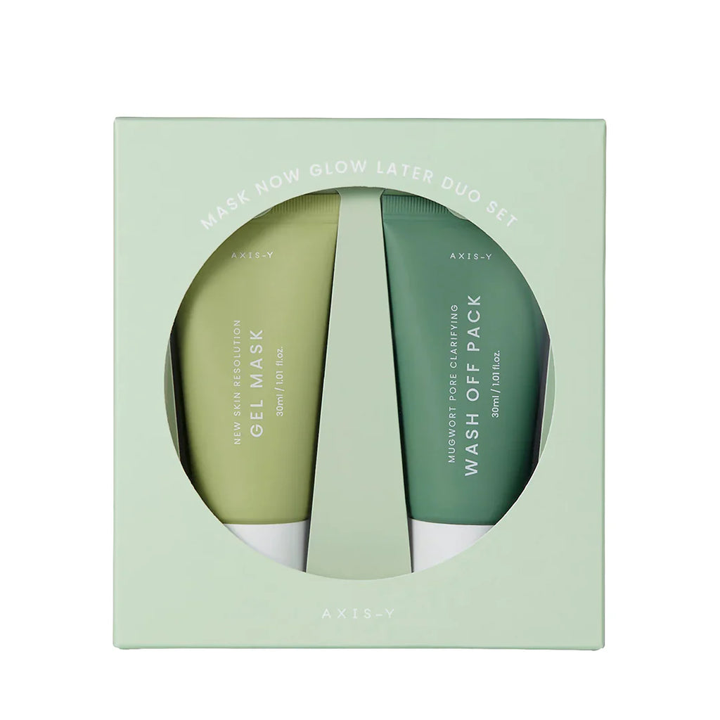 Axis Y Mask Now Glow Later Duo Set Gel Mask 30Ml Wash Of Pack 30Ml axis-y-mask-now-glow-later-duo-set-gel-mask-30ml-wash-of-pack-30ml