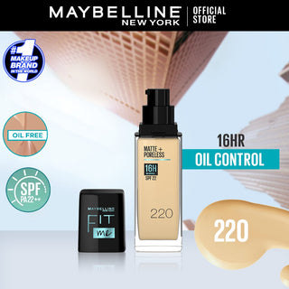 Maybelline Fit Me Matte+Poreless Foundation For Normal to Oily Skin - 30Ml - AllurebeautypkMaybelline Fit Me Matte+Poreless Foundation For Normal to Oily Skin - 30Ml