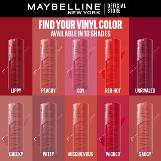 Maybelline Superstay Vinyl Ink Liquid Lipstick 40 Witty - AllurebeautypkMaybelline Superstay Vinyl Ink Liquid Lipstick 40 Witty