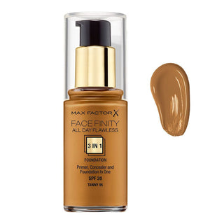 Max Factor Facefinity All Day Flawless Liquid Foundation 3In1 - 095 Tawny 30Ml - AllurebeautypkMax Factor Facefinity All Day Flawless Liquid Foundation 3In1 - 095 Tawny 30Ml