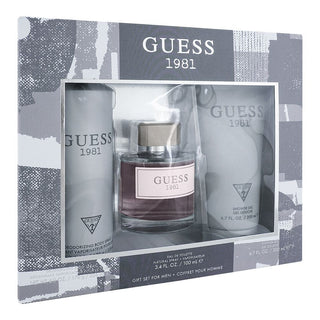 Guess 1981 Men Gift Set EDT 100Ml+Deo 226Ml+Shower Gel 200Ml - AllurebeautypkGuess 1981 Men Gift Set EDT 100Ml+Deo 226Ml+Shower Gel 200Ml