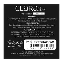 Claraline Professional High Definition Compact Eyeshadow- 218 - AllurebeautypkClaraline Professional High Definition Compact Eyeshadow- 218