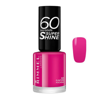 Rimmel 60 Second Super Shine Nail Polish - 323 Funtime Fuchsia - AllurebeautypkRimmel 60 Second Super Shine Nail Polish - 323 Funtime Fuchsia