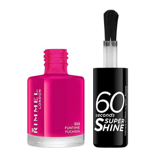 Rimmel 60 Second Super Shine Nail Polish - 323 Funtime Fuchsia - AllurebeautypkRimmel 60 Second Super Shine Nail Polish - 323 Funtime Fuchsia