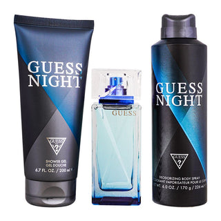 Guess Night Men Set EDT 100Ml+Deo 226Ml+Shower Gel 200Ml - AllurebeautypkGuess Night Men Set EDT 100Ml+Deo 226Ml+Shower Gel 200Ml