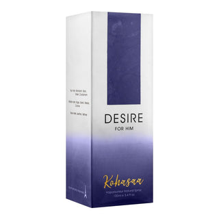 Kohassa Desire For Him Natural Spray EDP 100Ml - AllurebeautypkKohassa Desire For Him Natural Spray EDP 100Ml