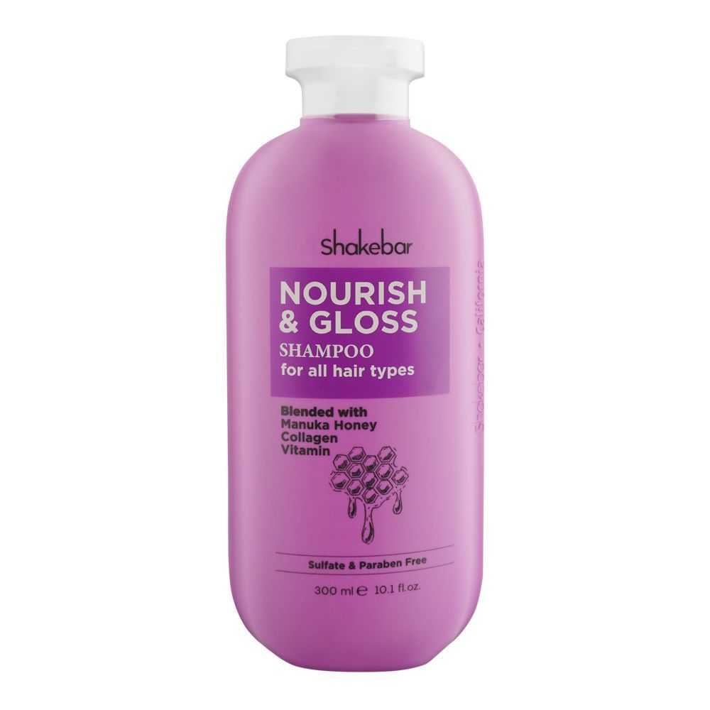 Shakebar Nourish & Gloss Shampoo 300Ml - AllurebeautypkShakebar Nourish & Gloss Shampoo 300Ml
