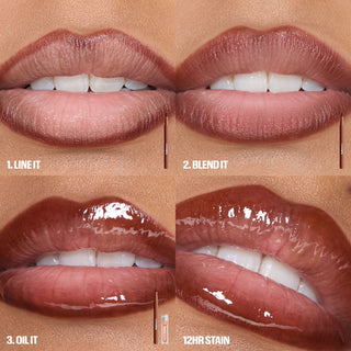 Huda Beauty Lip Contour Lip Stain - Rich Brown