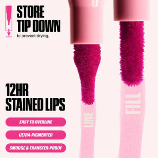 Huda Beauty Lip Contour Lip Stain - Rich Brown