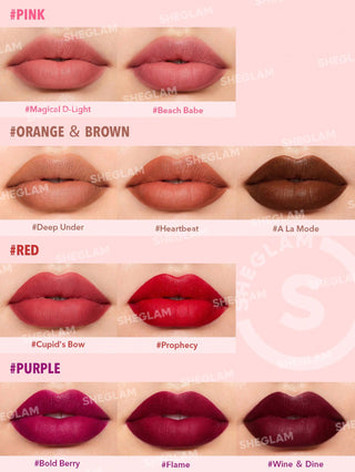 She Glam Starlight Velvet Lipstick Cupids Bow