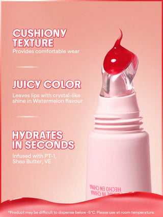 She Glam Crystal Glaze Moisturizing Lip Care Watermelon sorbet