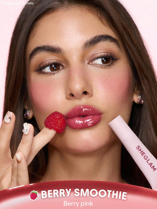 She Glam Crystal Glaze Moisturizing Lip Gloss Berry Smoothie