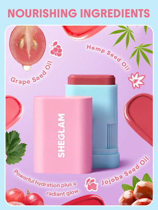 She Glam Glass Glow Blush Stick Brisk Babe