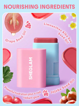 She Glam Glass Glow Blush Stick Pink Lemonade 15g
