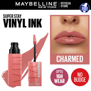 Maybelline Superstay Vinyl Ink Liquid Lipstick 100 Charmed 4.2Ml - AllurebeautypkMaybelline Superstay Vinyl Ink Liquid Lipstick 100 Charmed 4.2Ml