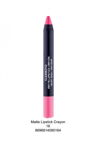 Gabrini Matte Lipstick Crayon Velvet Touch