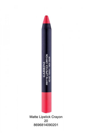 Gabrini Matte Lipstick Crayon Velvet Touch