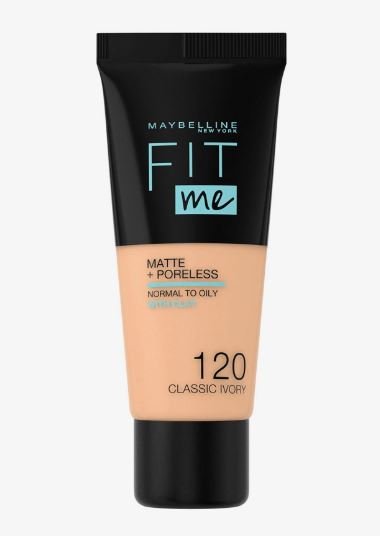 Maybelline Fit Me Foundation Matte and Poreless 120 Classic Ivory - AllurebeautypkMaybelline Fit Me Foundation Matte and Poreless 120 Classic Ivory