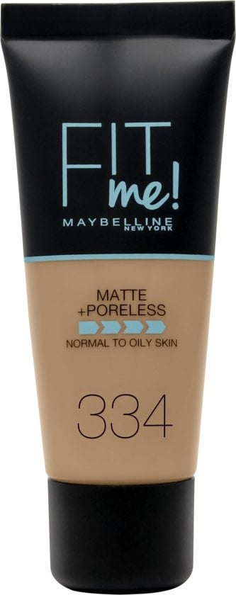 Maybelline Fit Me Foundation Matte and Poreless 334 Warm Tan