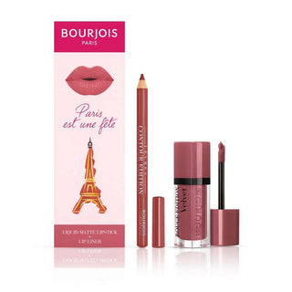 Bourjois Velvet Nude Lips Kit Contour Lip Liner+Rouge Velvet Lipstick