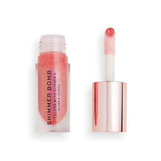 Makeup Revolution Shimmer Bomb Lip Gloss - Day dream Pink