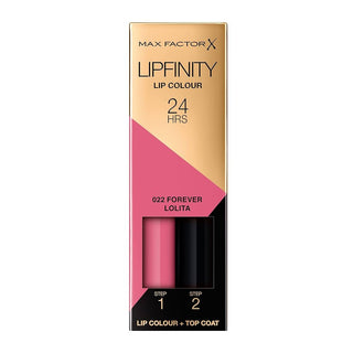 MaxFactor Lipfinity Lip Colour 2step Long Lasting 022 Forever Lolita 2.3 Ml + 1.9 G