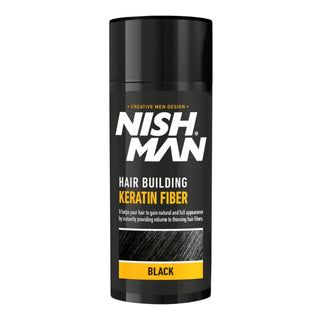 Nishman Hair Building Keratin Fiber - Black 21G