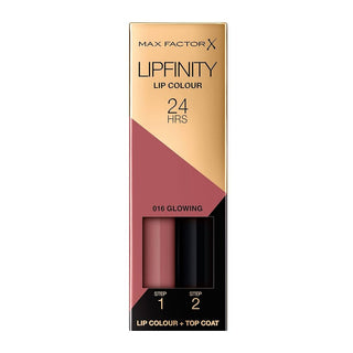 Max Factor Lipfinity Lip Colour Lipstick 2Step Long Lasting 016 Gowing 2.3Ml