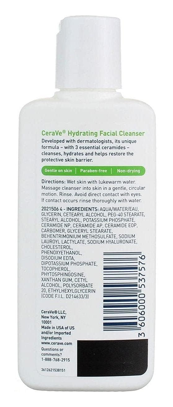 Cerave Hydrating Facial Cleanser For Normal To Dry Skin 87Ml - AllurebeautypkCerave Hydrating Facial Cleanser For Normal To Dry Skin 87Ml