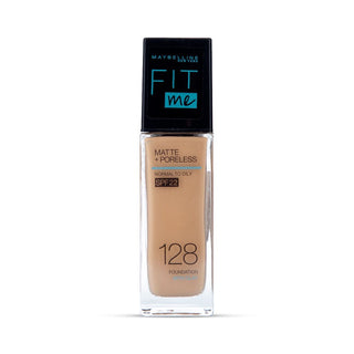 Maybelline Fit Me Matte+Poreless Foundation For Normal to Oily Skin -128 Warm Nude 30Ml