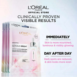 L'OREAL Glycolic Bright Instant Glowing Serum Mask
