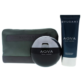 Bvlgari Aqva Pour Homme Set EDT 100Ml+After Shave 100Ml+Pouch