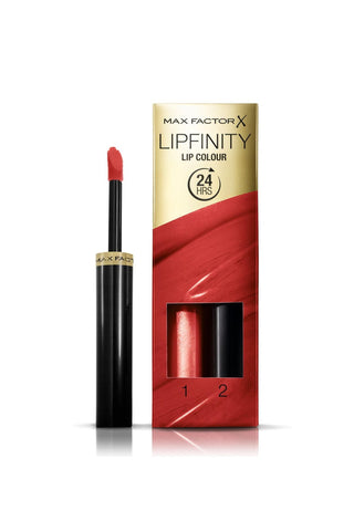 Max Factor Lipfinity Lip Colour 2step Long Lasting 120 Hot 2.3 Ml + 1.9G - AllurebeautypkMax Factor Lipfinity Lip Colour 2step Long Lasting 120 Hot 2.3 Ml + 1.9G