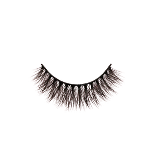 Pair of false eyelashes on a white background