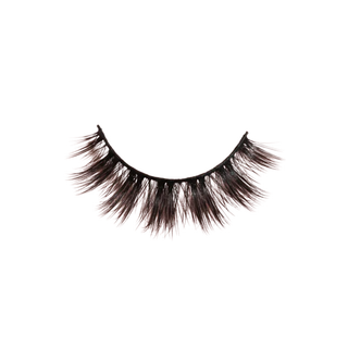 Pair of false eyelashes on a white background
