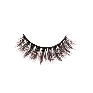 Pair of false eyelashes on a white background
