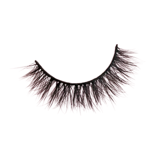 Pair of false eyelashes on a white background