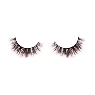 Pair of false eyelashes on a white background