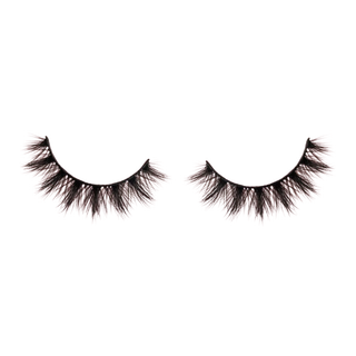 Pair of false eyelashes on a white background
