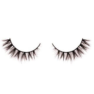 Pair of false eyelashes on a white background