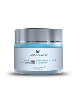 Jar of Beautenic Intense Pro Moisturising Gel on a white background