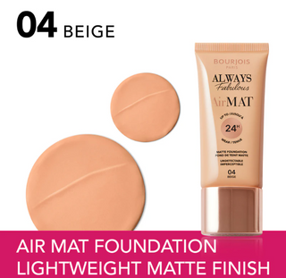 Bourjois Always Fabulous Air Mat Foundation - 04 Beige 30Ml