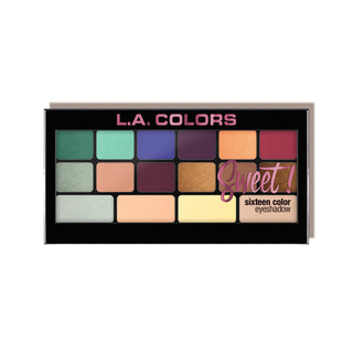 L.A Colors Sweet Sixteen Color Eyeshadow Palette - Playful