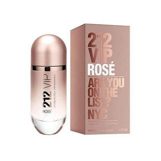 212 VIP Rosé perfume bottle and packaging on a white background