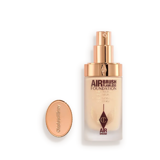 Charlotte Tilbury Airbrush Flawless Foundation bottle on a white background