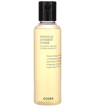Cosrx Propolis Synergy Toner bottle on a white background