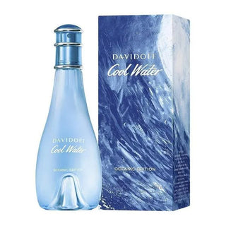 Davidoff Cool Water perfume bottle and packaging on a white background