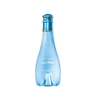 Blue Davidoff Cool Water bottle on a white background