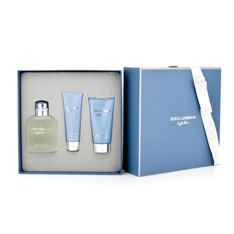 Dolce & Gabbana Light Blue Pour Homme Set EDT 125Ml+ASB 75Ml+S Gel 50Ml - AllurebeautypkDolce & Gabbana Light Blue Pour Homme Set EDT 125Ml+ASB 75Ml+S Gel 50Ml