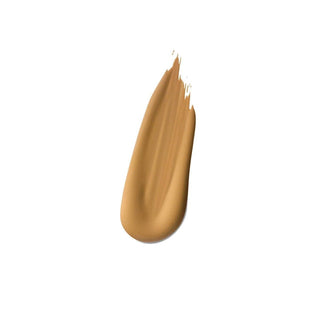 Beige makeup swatch on a white background